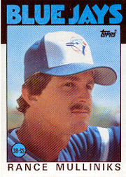 1986 Topps Baseball Cards      074      Rance Mulliniks